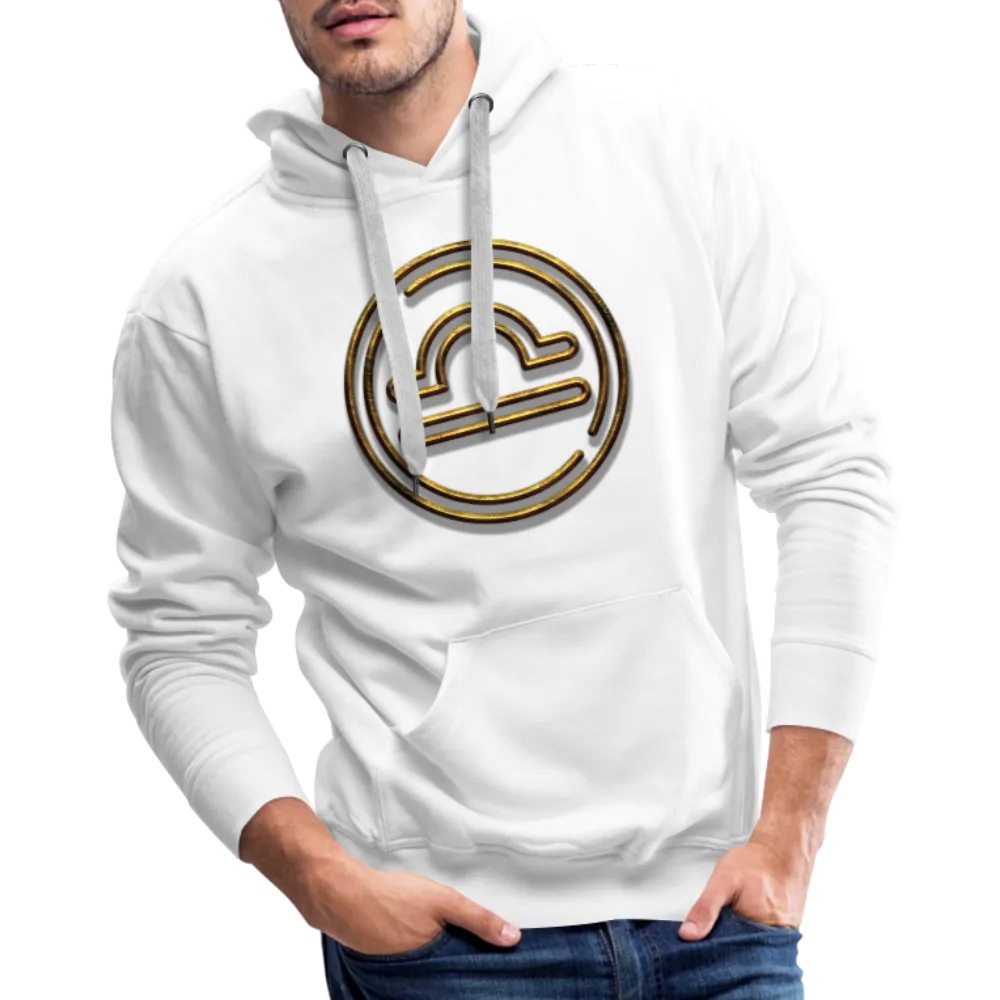 Libra 3D Gold Men’s Premium Hoodie