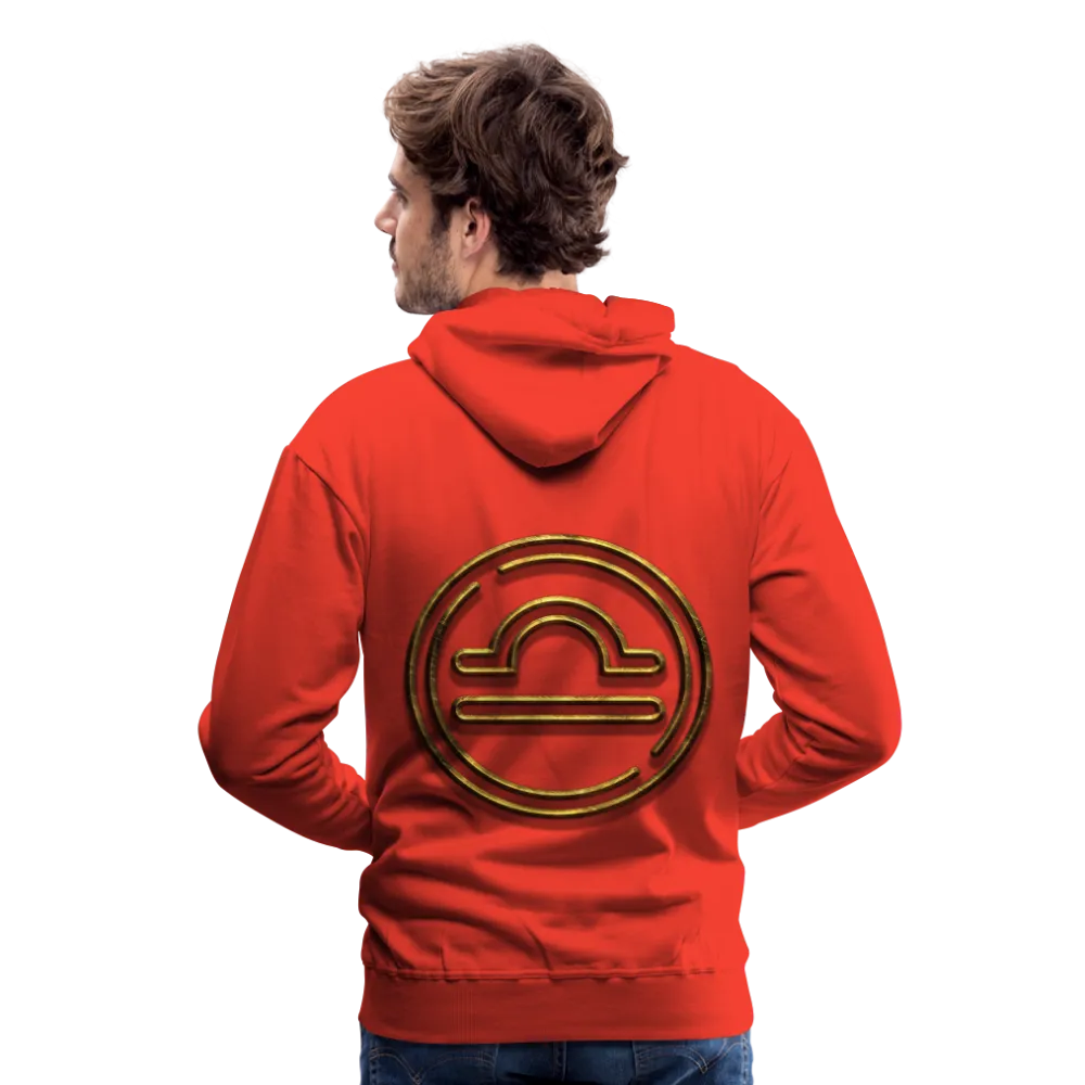 Libra 3D Gold Men’s Premium Hoodie