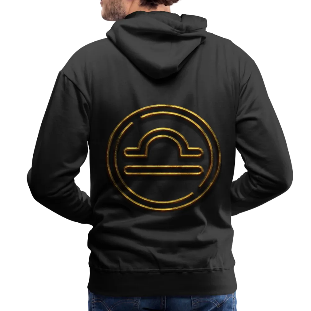 Libra 3D Gold Men’s Premium Hoodie