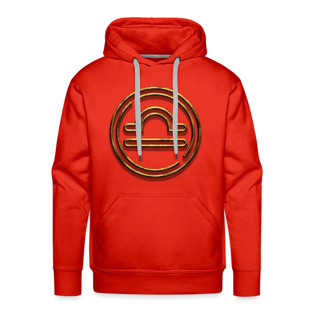 Libra 3D Gold Men’s Premium Hoodie