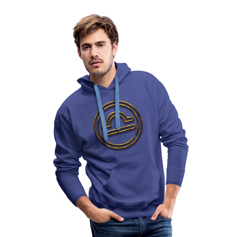 Libra 3D Gold Men’s Premium Hoodie