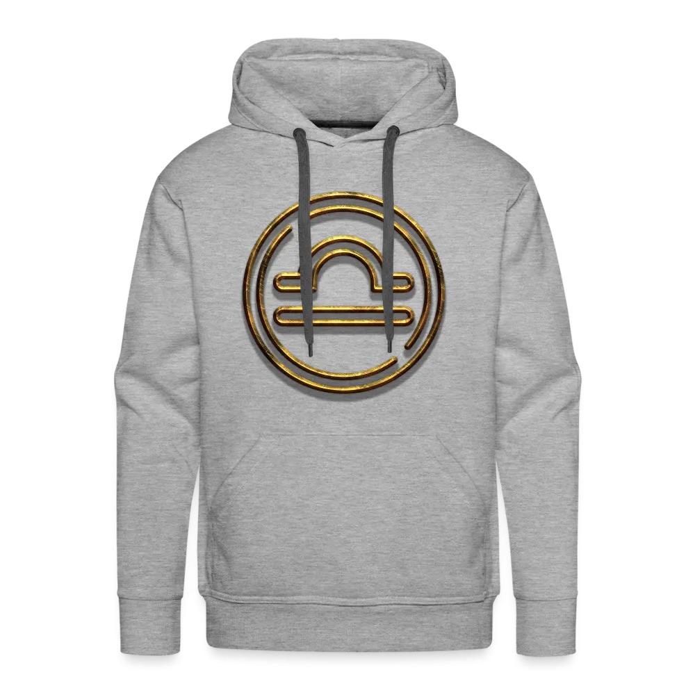 Libra 3D Gold Men’s Premium Hoodie