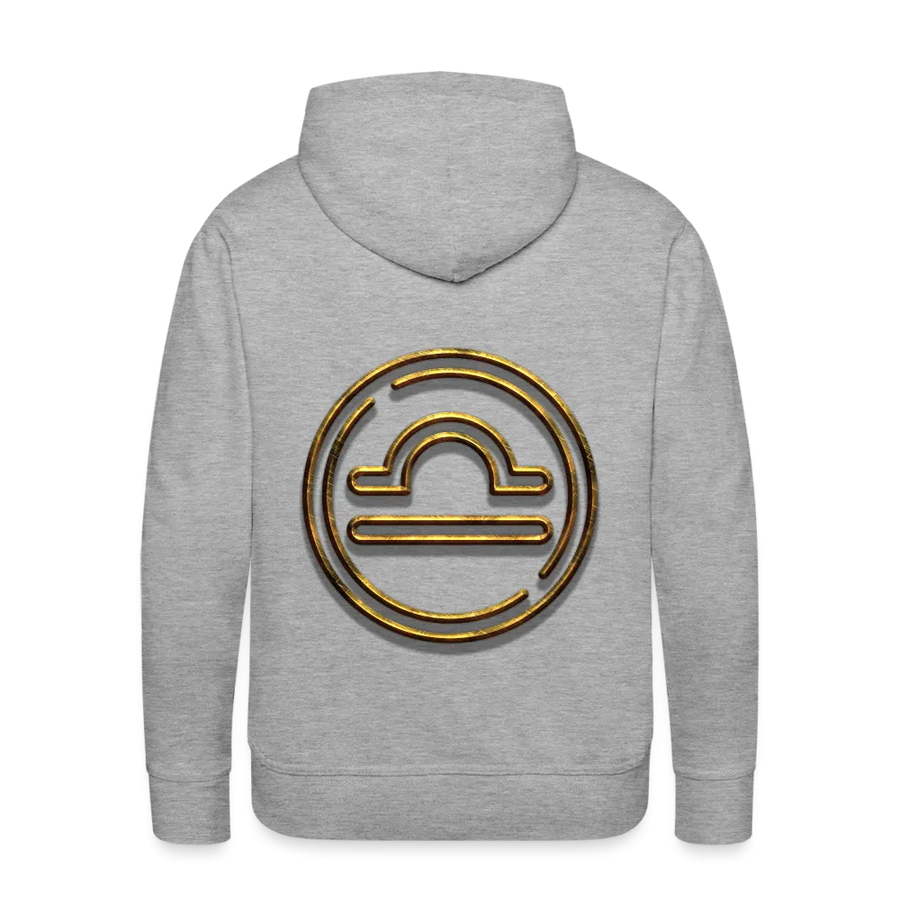 Libra 3D Gold Men’s Premium Hoodie