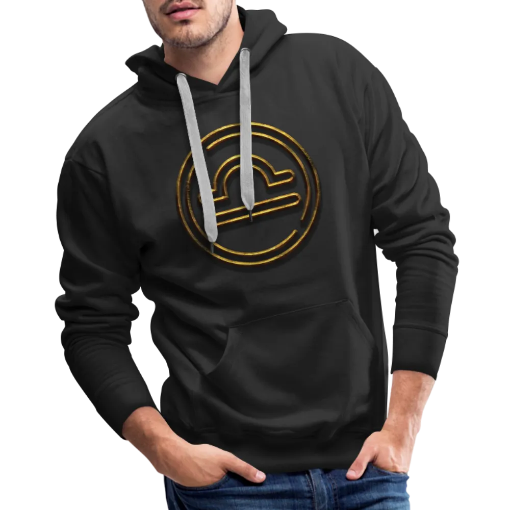 Libra 3D Gold Men’s Premium Hoodie