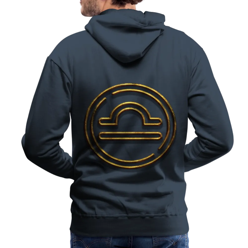 Libra 3D Gold Men’s Premium Hoodie