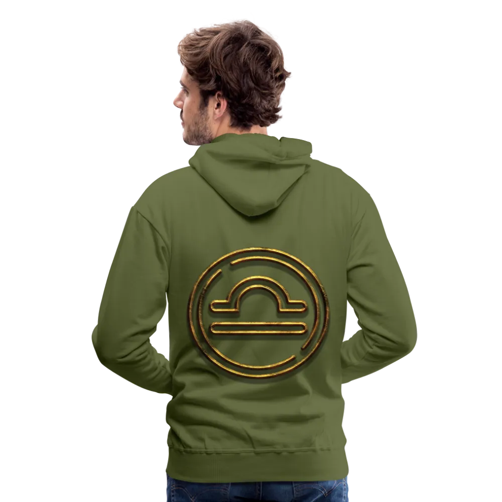 Libra 3D Gold Men’s Premium Hoodie