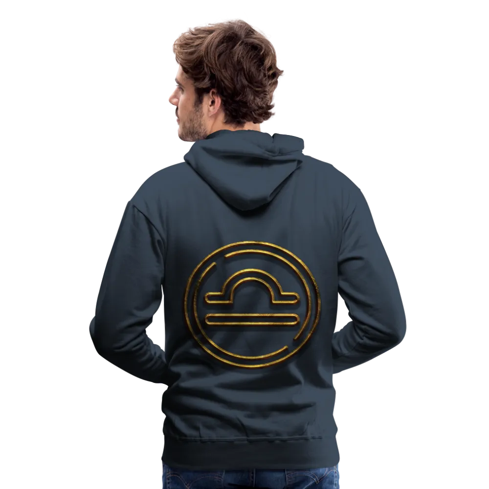 Libra 3D Gold Men’s Premium Hoodie