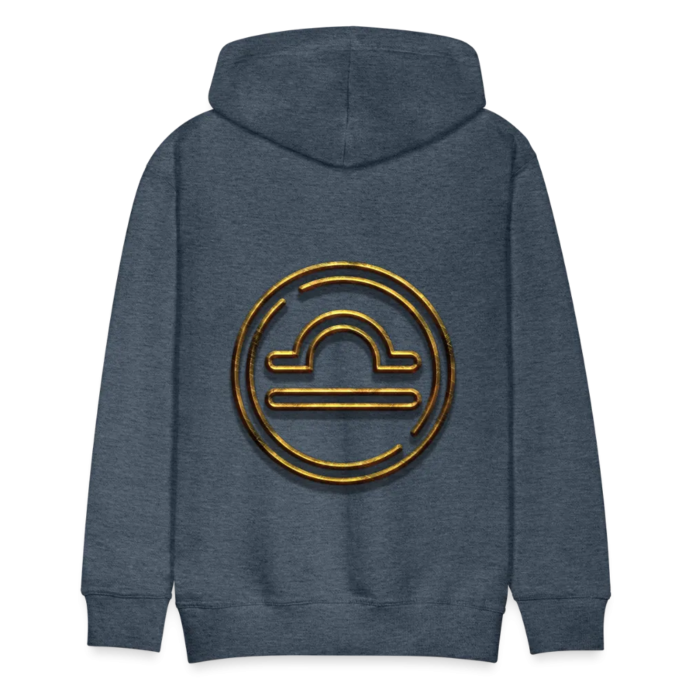 Libra 3D Gold Men’s Premium Hoodie