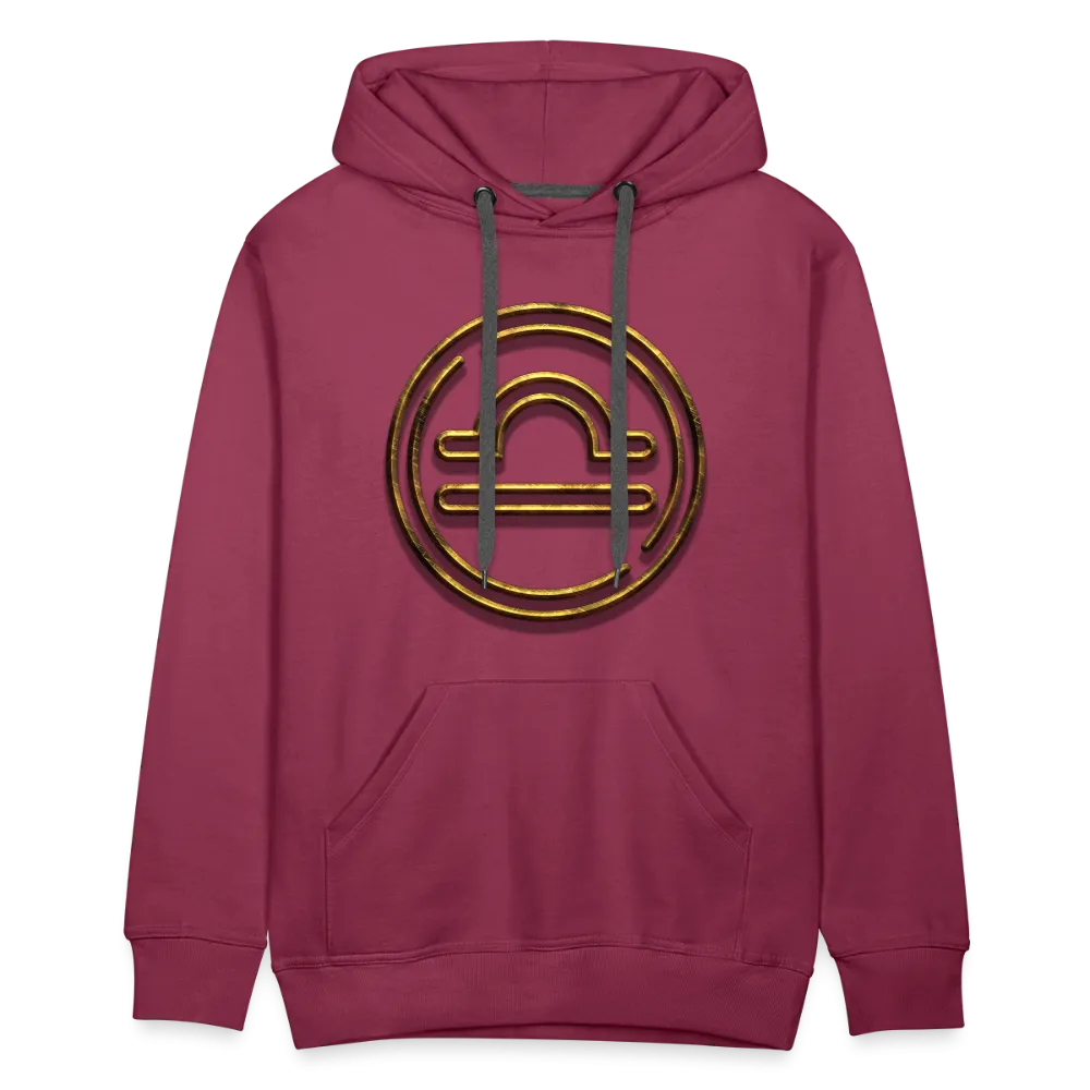 Libra 3D Gold Men’s Premium Hoodie