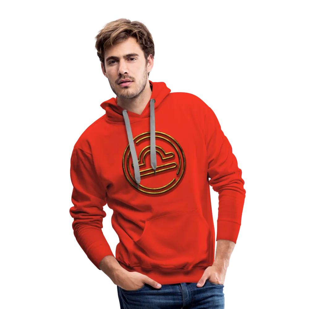 Libra 3D Gold Men’s Premium Hoodie