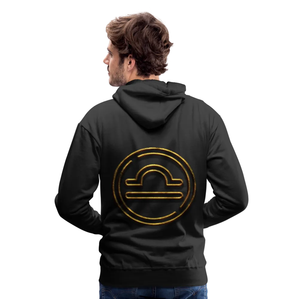 Libra 3D Gold Men’s Premium Hoodie