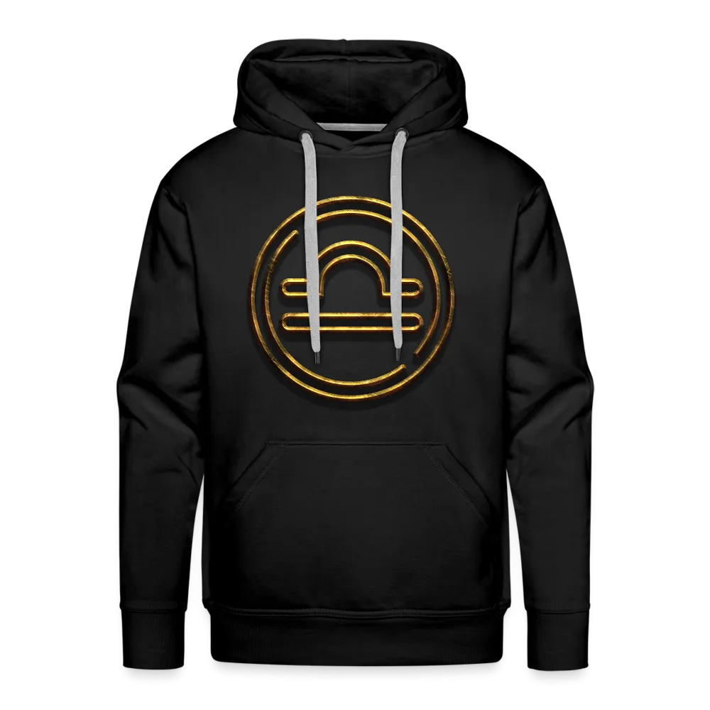 Libra 3D Gold Men’s Premium Hoodie