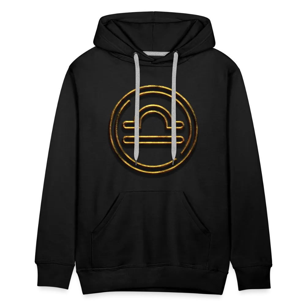 Libra 3D Gold Men’s Premium Hoodie