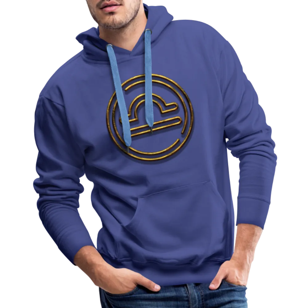 Libra 3D Gold Men’s Premium Hoodie