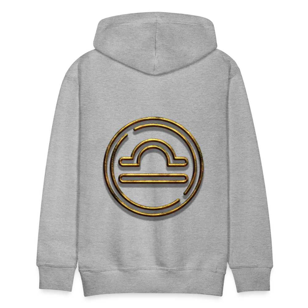 Libra 3D Gold Men’s Premium Hoodie