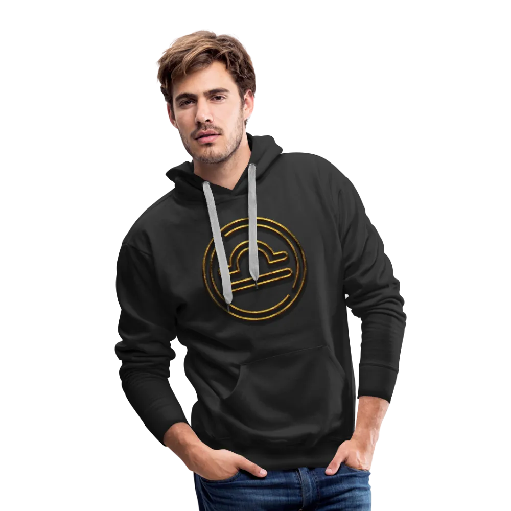 Libra 3D Gold Men’s Premium Hoodie