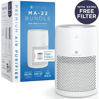 Medify Air MA-22 Value Pack White with 1 extra filter