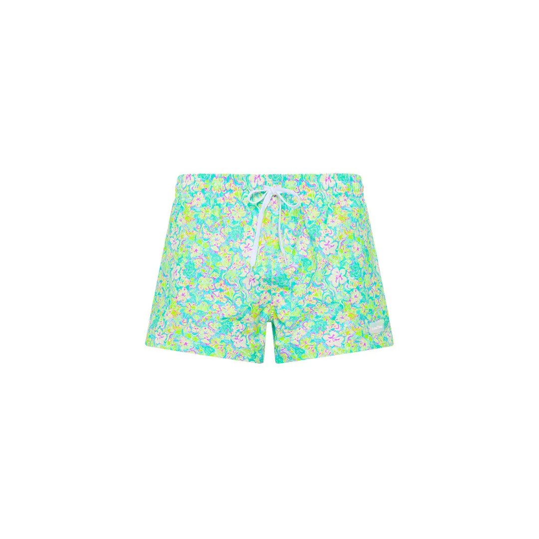 Men's 4" Stretch Swim Trunks - Hibiscus Fizz