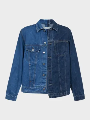 Men's Classic Denim Jacket Mid Dark Blue