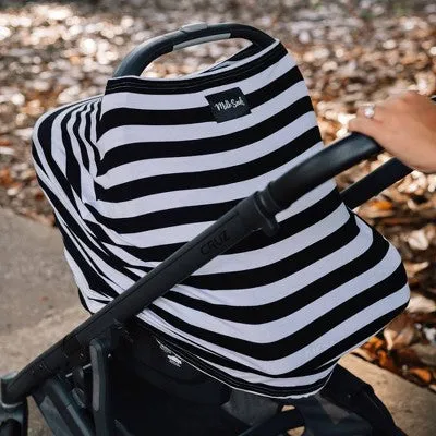 Milk Snob  Nursing Cover/Baby Car Seat Canopy - Signature Stripe