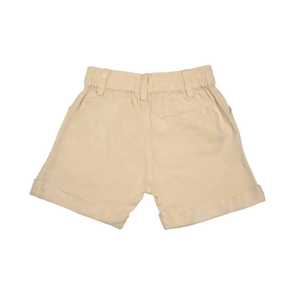 MILLS LINEN SHORT-Sand