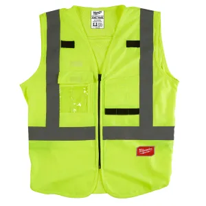 Milwaukee 48-73-5064 High Visibility Yellow Safety Vest - 4X/5X (CSA)