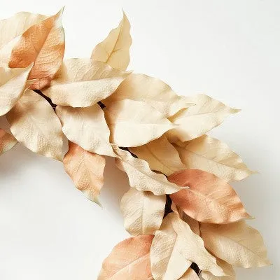 Neutral Leaf Wreath - Threshold designed with Studio McGee