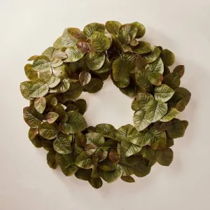 New - 24" Faux Fall Leaf Wreath - Hearth & Hand with Magnolia