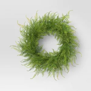 New - 3.5" Artificial Greenery Wreath - Threshold