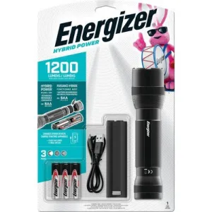 New - Energizer Hybrid Power Tactical Flashlight