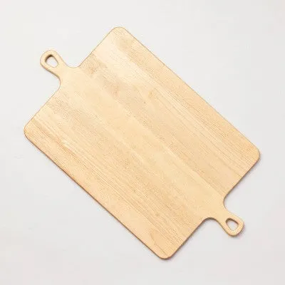 New - Large Double Handle Wood Serve Board Natural - Hearth & Hand with Magnolia