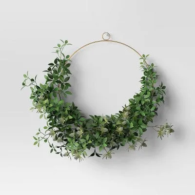 New - Thistle and Leaf Ring Wreath - Threshold