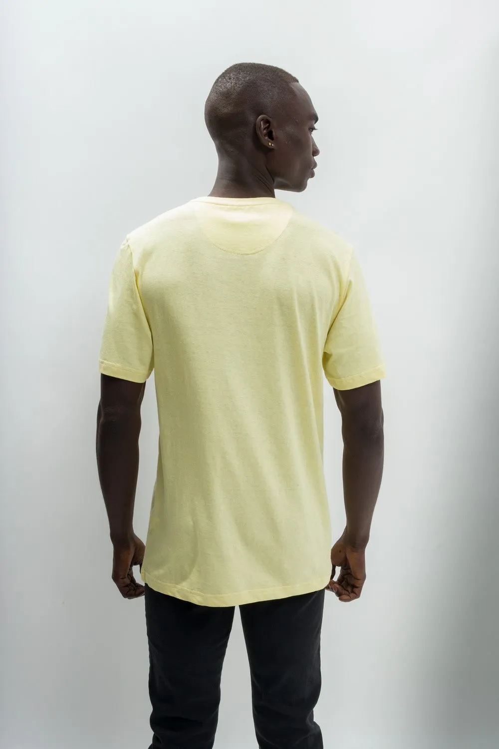 Noah | Men's Anti-Stain Linen Cotton Blend Crew Neck T-Shirt