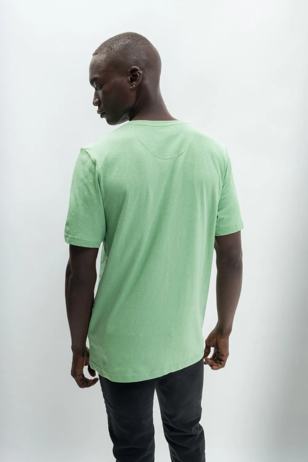 Noah | Men's Anti-Stain Linen Cotton Blend Crew Neck T-Shirt