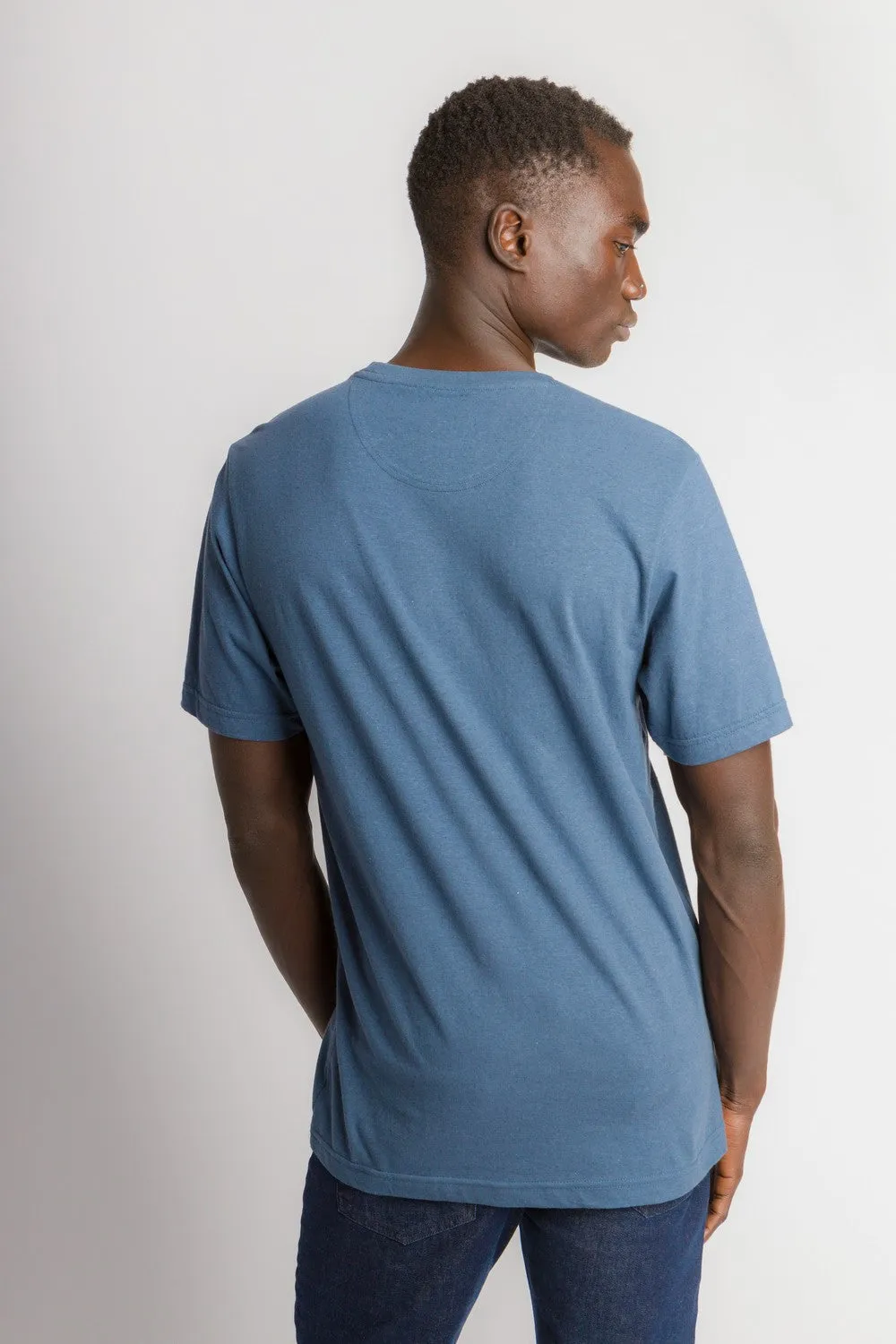 Noah | Men's Anti-Stain Linen Cotton Blend Crew Neck T-Shirt