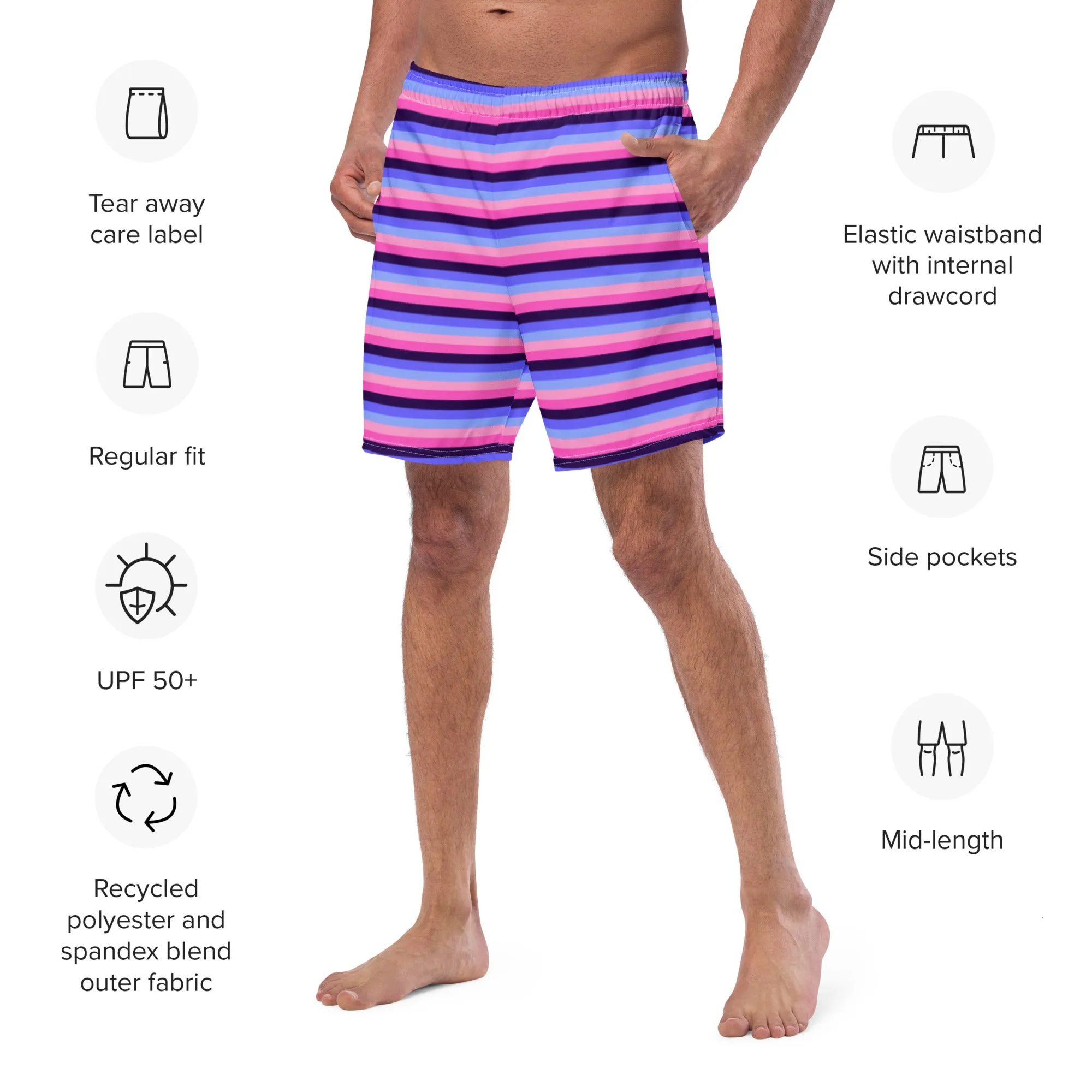 Omnisexual Flag Swim Trunks