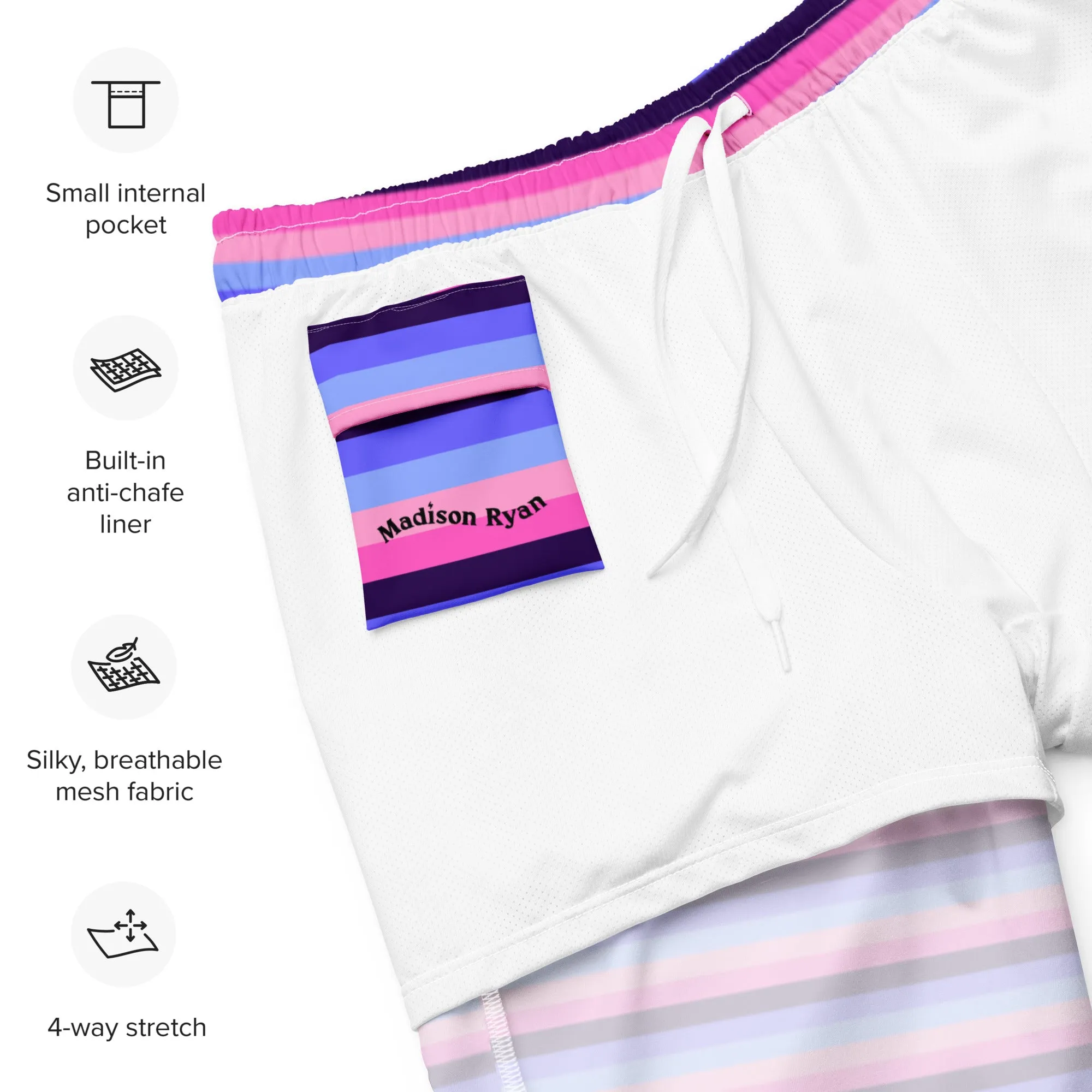 Omnisexual Flag Swim Trunks