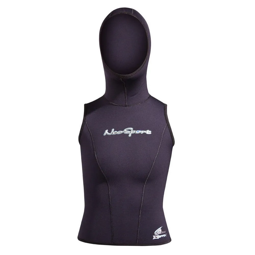 Open Box NeoSport 5/3mm Womens Hooded Dive Vest - Black - 10