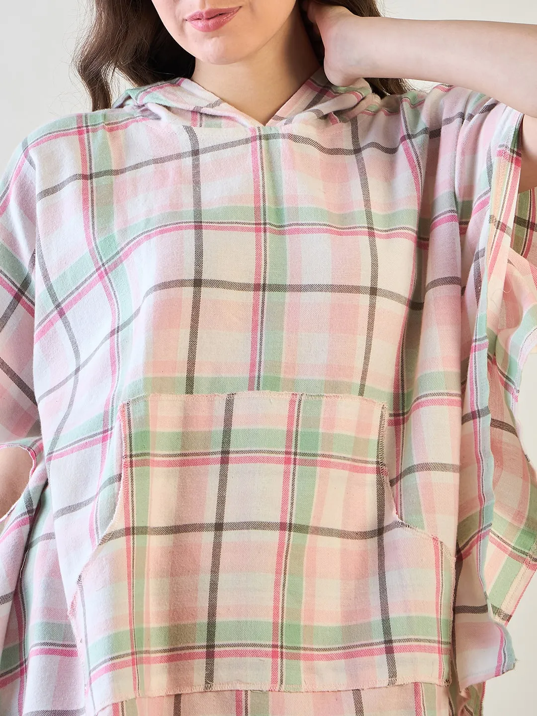 Pink and Green Plaid Loungewear