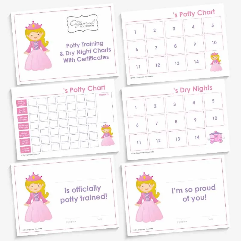 Potty Training Charts