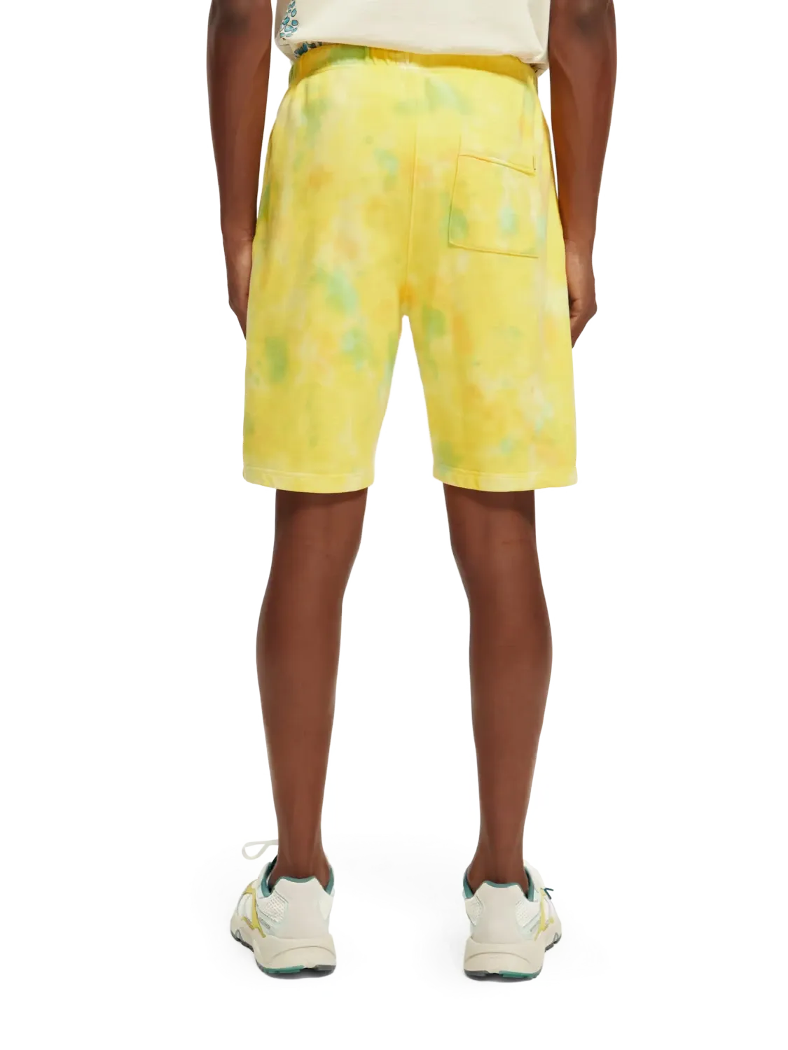 Relaxed Tie Dye Sweatshorts (Yellow) - S1733985743