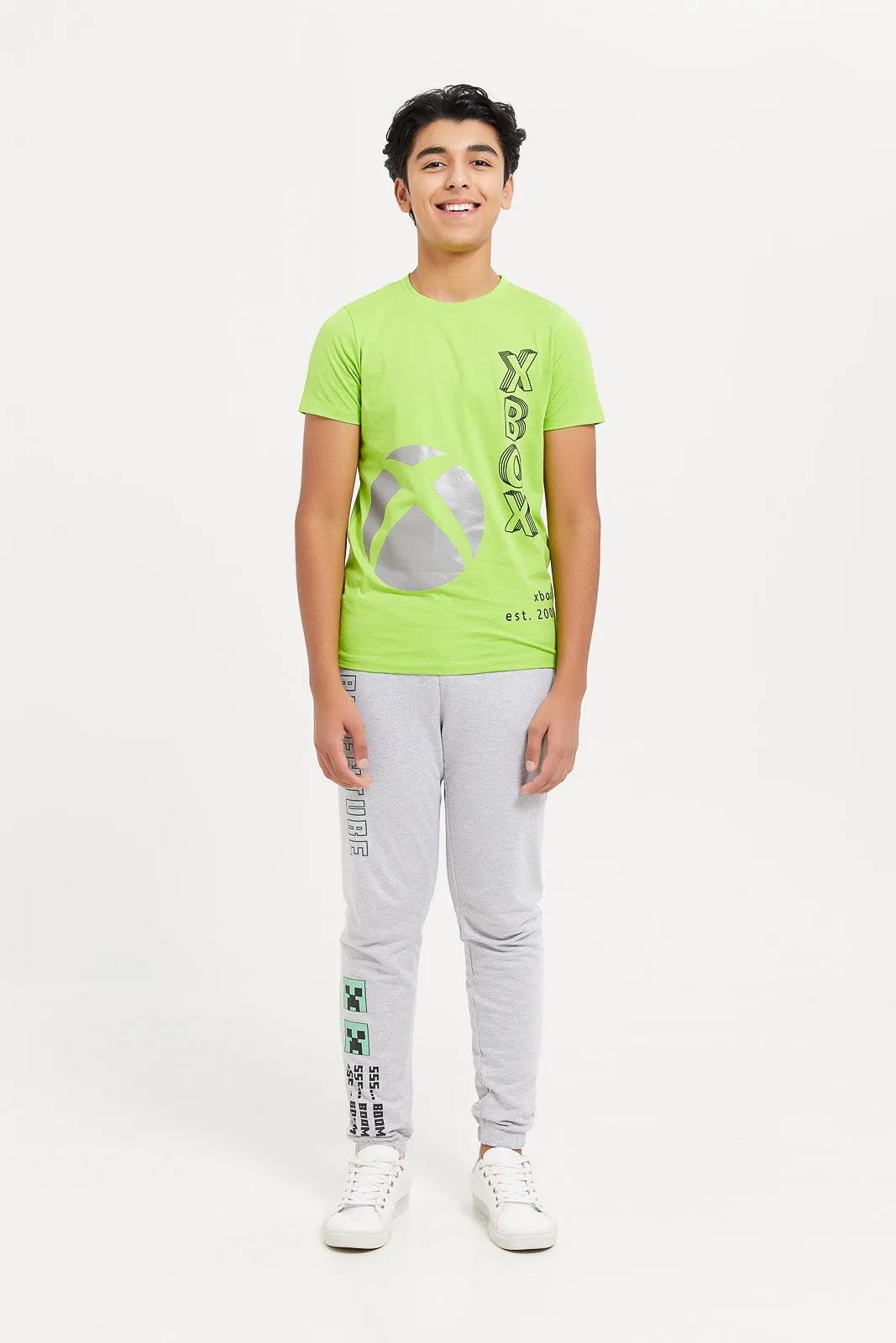 Senior Boys Green Xbox Print T-Shirt