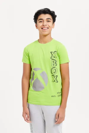 Senior Boys Green Xbox Print T-Shirt