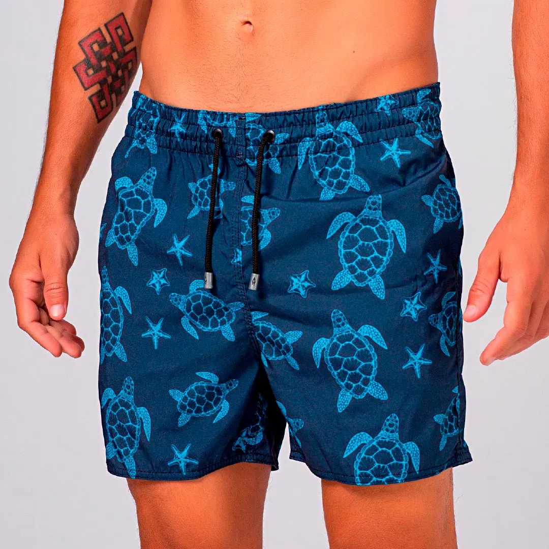 Shorts Praia Animais