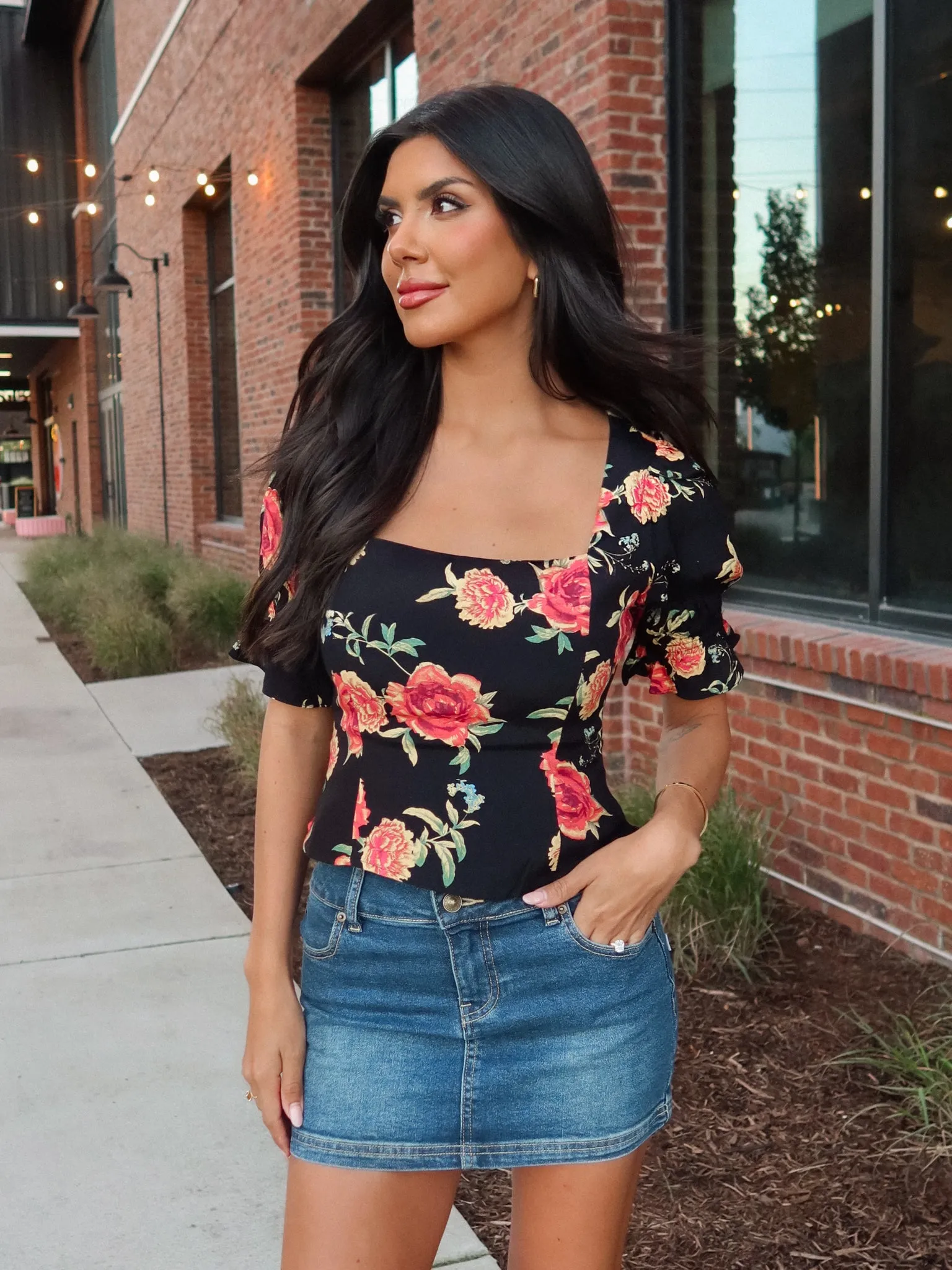 Sundown Floral Crop Top