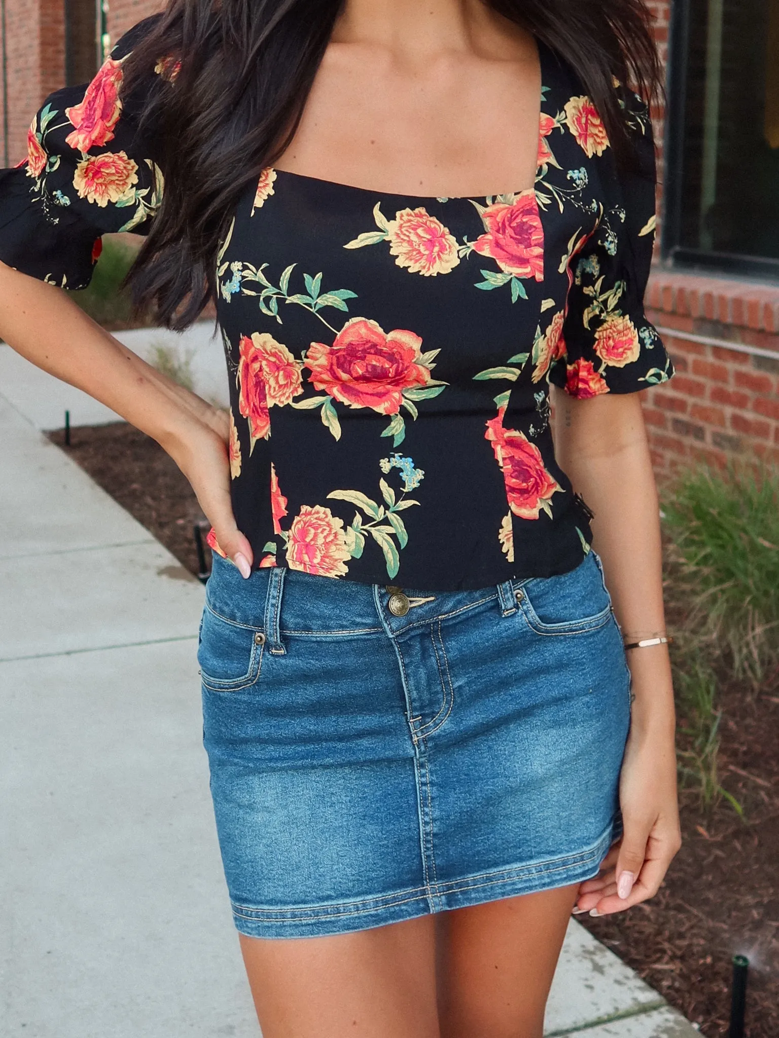 Sundown Floral Crop Top