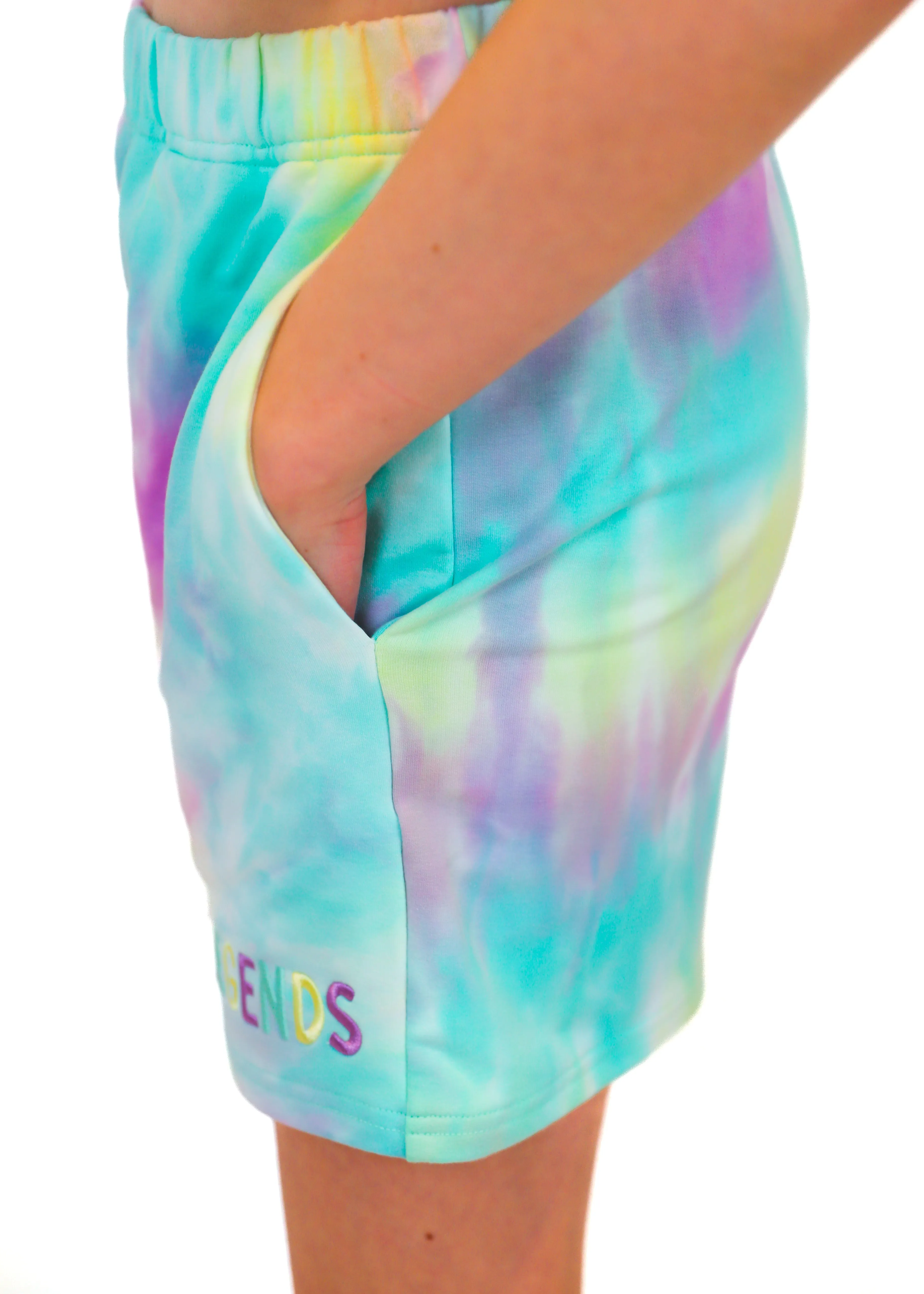 Tie Dyed shorts Rainbow