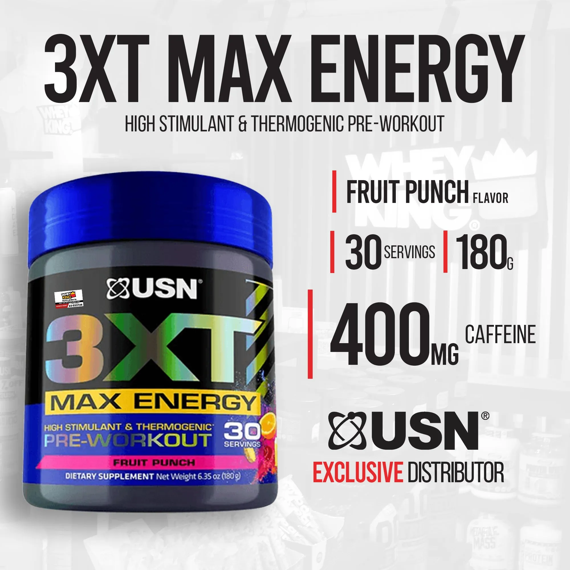 USN 3XT Max Energy Pre-Workout