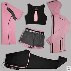 Women 5 piece Workout Set